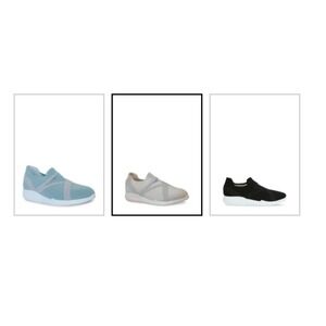 Munro Slip-On Loafer Shoes Size 10 N Traveler Sand Stretch Fabric Made In USA